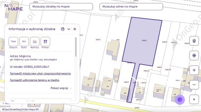 Działka Sprzedaż Miękinia Lipowa 21